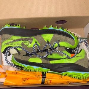 Nike Green and Black Athletic Shoes